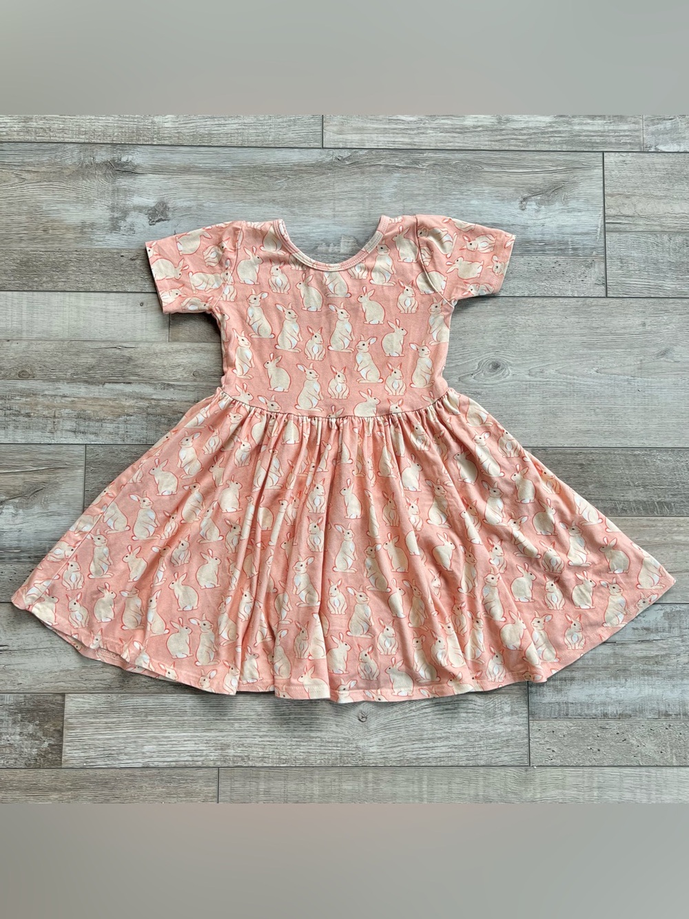 Vivie & Ash Girls Rabbit Twirl Dress Size 5T